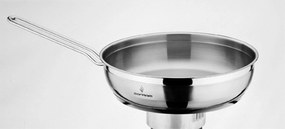 Τηγάνι 28x5cm - 3lt με Γυάλινο Καπάκι SOFT Ανοξείδωτος Χάλυβας 18/10 - YMS