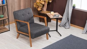 Wing Chair Kemer - Dark Grey Dark Grey