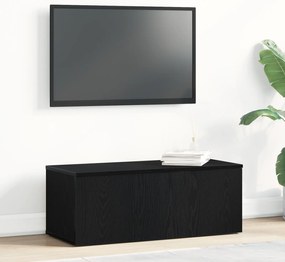 vidaXL Κάβα τηλεόρασης σε Μαύρη Δρυς 80x34x30 εκ από Επεξεργασμένο ξύλο
