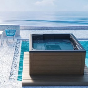 Sanitec Riviera 195x195 - SPA Εξωτερικου Χωρου - Λευκό Ματ