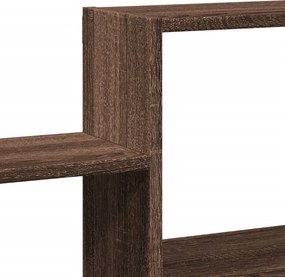 vidaXL Ραφιέρα Τοίχου Καφέ Δρυς 96x18x60 εκ. Επεξεργασμένο Ξύλο