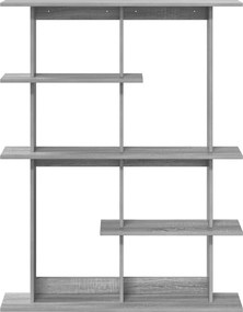 vidaXL Ράφι Τοίχου Γκρι Sonoma 102 x 20 x 130 εκ.