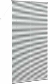 vidaXL Βενετσιάνικες Ρόδες Ασημί 220 x 115 εκ Αλουμίνιο