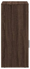vidaXL Ραφιέρα με Ντουλάπια Καφέ Δρυς 56,5x39x90εκ. Επεξεργασμένο Ξύλο