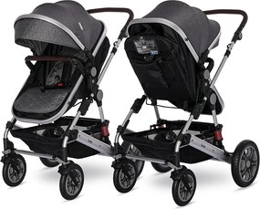 BABY STROLLER LORA STEEL GREY + MAMA BAG