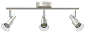 vidaXL Σποτ οροφής Βουρτσισμένο Νίκελ 39 x 10.5 x 10.5 εκ Ατσάλι