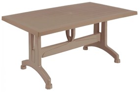 Τραπέζι CORNWALL Πολυπροπυλενίου Καπουτσίνο 140x80x73,5Y εκ. 140x80x73.5 εκ.