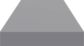 vidaXL Ράφι Τοίχου Γκρι 80x23,5x3,8 εκ. MDF