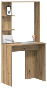 vidaXL Γραφείο γραφής από δρυ artisan Δρυ artisan Επεξεργασμένο ξύλο
