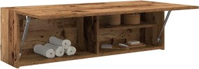 vidaXL Ντουλάπι τοίχου μπάνιου Παλιό ξύλο 100x25x30 cm