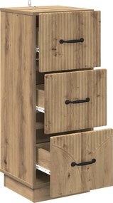 vidaXL Ντουλάπι με Συρτάρια 33 x 34,5 x 87 εκ. Επεξεργασμένο Ξύλο