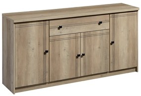 Μπουφές Libby pakoworld φυσικό 160x39.5x83εκ - 123-000165 - 123-000165