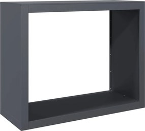 vidaXL Ράφι Καυσόξυλων Ανθρακί 100x40x80 εκ. Ατσάλινο