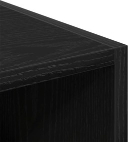 vidaXL Ντουλάπι Μαύρη Οξυά 30 x 50 x 200 εκ. Επεξεργασμένο ξύλο