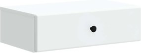 vidaXL Τραπεζάκι Τοίχου Λευκό 59 x 34,5 x 17 εκ. Επεξεργασμένο Ξύλο