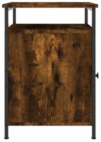 vidaXL Κομοδίνο Καπνιστή Δρυς 40x42x60 εκ. από Επεξεργασμένο Ξύλο