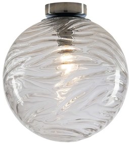 Φωτιστικό Οροφής - Πλαφονιέρα Nereide I-NEREIDE-G-PL25 TR 1xE27 Led Φ25cm 25cm Clear Luce Ambiente D Glass