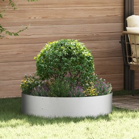 vidaXL Ζαρντινιέρες κήπου 5 pcs Ασημί 80 x 80 x 20 cm