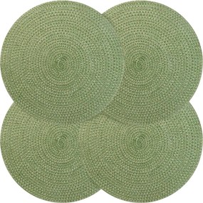 vidaXL Γιούτα Σουβέρ 4 pcs Λαδί Ø 30 cm 100% Γιούτα Τοσσά
