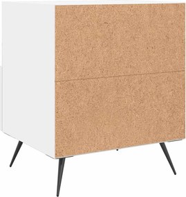 vidaXL Κομοδίνο Λευκό 40 x 35 x 47,5 εκ. από Επεξεργασμένο Ξύλο