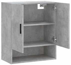 vidaXL Ντουλάπι Τοίχου Γκρι Σκυρ. 60x31x70 εκ. Επεξεργασμένο Ξύλο