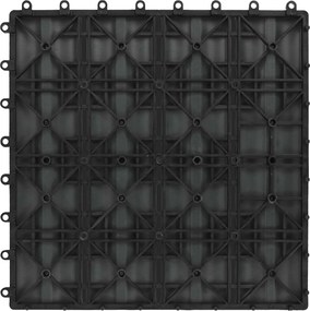 vidaXL Πλάκα Κατασκευής 3D Σχεδίαση 11 pcs Γκρι 30 x 30 cm WPC