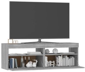vidaXL Έπιπλο Τηλεόρασης με LED Γκρι Sonoma 120x35x40 εκ.