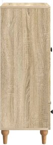 vidaXL Πλαϊνό γραφείο Sonoma Δρυς 66 x 34,5 x 95 εκ.