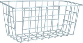 Μεταλλικό Καλάθι Αποθήκευσης 29x12x13cm Άσπρο ή Μαύρο - Άσπρο