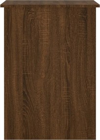 vidaXL Γραφείο Καφέ Δρυς 100x55x75 εκ. από Επεξεργασμένο Ξύλο