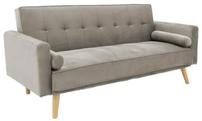 3 seater sofa-bed Success velvet grey 190x80x84 cm 190x80x84 εκ.