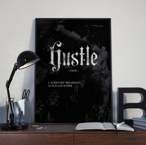 Ξύλινο Κάδρο Hustle 30x40cm SNK60