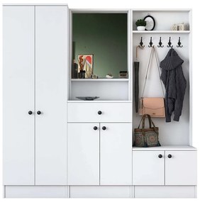 Έπιπλο Εισόδου 893RAN4907 179,4x37,3x182,8cm White Particle Board, Melamine