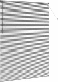 vidaXL Βενετσιάνικες Ρόδες Ασημί 220 x 155 εκ Αλουμίνιο