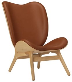 Πολυθρόνα A Conversation Piece Tall Hope Leather 5577C5577-10 73x93x106cm Oak Cognac