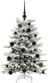 vidaXL Τεχνητό Χριστουγεννιάτικο Δέντρο με Άξονα Λευκό 120 cm