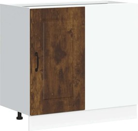 vidaXL ντουλάπι βάσης κουζίνας Kalmar Καπνιστή δρυς Επεξεργασμένο Ξύλο