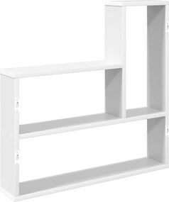 vidaXL Ράφι Τοίχου Λευκό 60 x 11 x 60 εκ. Επεξεργασμένο Ξύλο