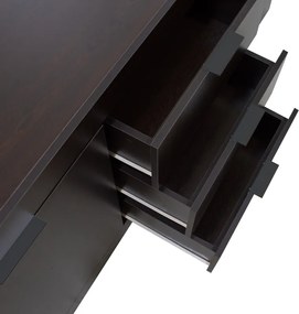 Μπουφές Doha pakoworld σε wenge απόχρωση 180x45x80.5εκ