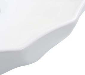 vidaXL Νιπτήρας Λευκός 46 x 17 εκ. Κεραμικός