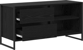 vidaXL Ντουλάπι TV Μαύρη Οξυά 100 x 36 x 49,5 εκ Επεξεργασμένο ξύλο