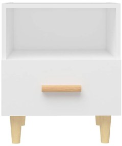 vidaXL Κομοδίνο Λευκό 40 x 35 x 47 εκ.