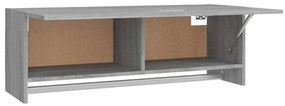 vidaXL Ντουλάπα Γκρι Sonoma 100x32,5x35 εκ. από Επεξεργασμένο Ξύλο