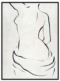 Κάδρο Σε Καμβά Figura 018115 60x90xH4,5cm White-Black Vertical Wood, Canvas