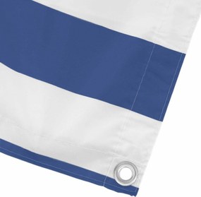 vidaXL Οθόνη Μπαλκονιού Μπλε και άσπρο 100 x 200 cm Ύφασμα Όξφορντ