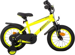 Arrow 14 Inch 24 cm Boys Coaster Brake Neon YellowBlackAMIGO