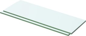 vidaXL Ράφια Πάνελ 2 τεμ. Διάφανα 50 x 12 εκ. Γυάλινα
