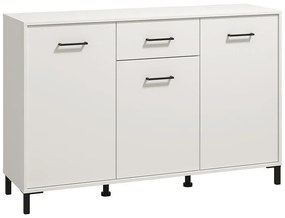 Κομότα - Μπουφές Vienne 3K1F Λευκό 138x40x90 εκ. 138x40x90 εκ.