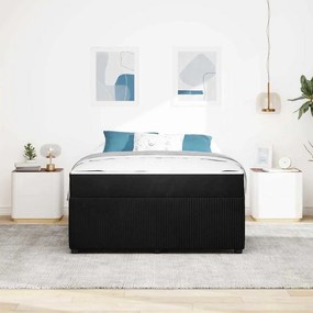 vidaXL Σκελετός Κρεβατιού Μαύρο 160 x 200 cm ύφασμα