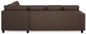 Γωνιακός Καναπές Scandinavian Choice C153, Καφέ, Μαύρο, 254x194x82cm, Πόδια: Πλαστική ύλη | Epipla1.gr